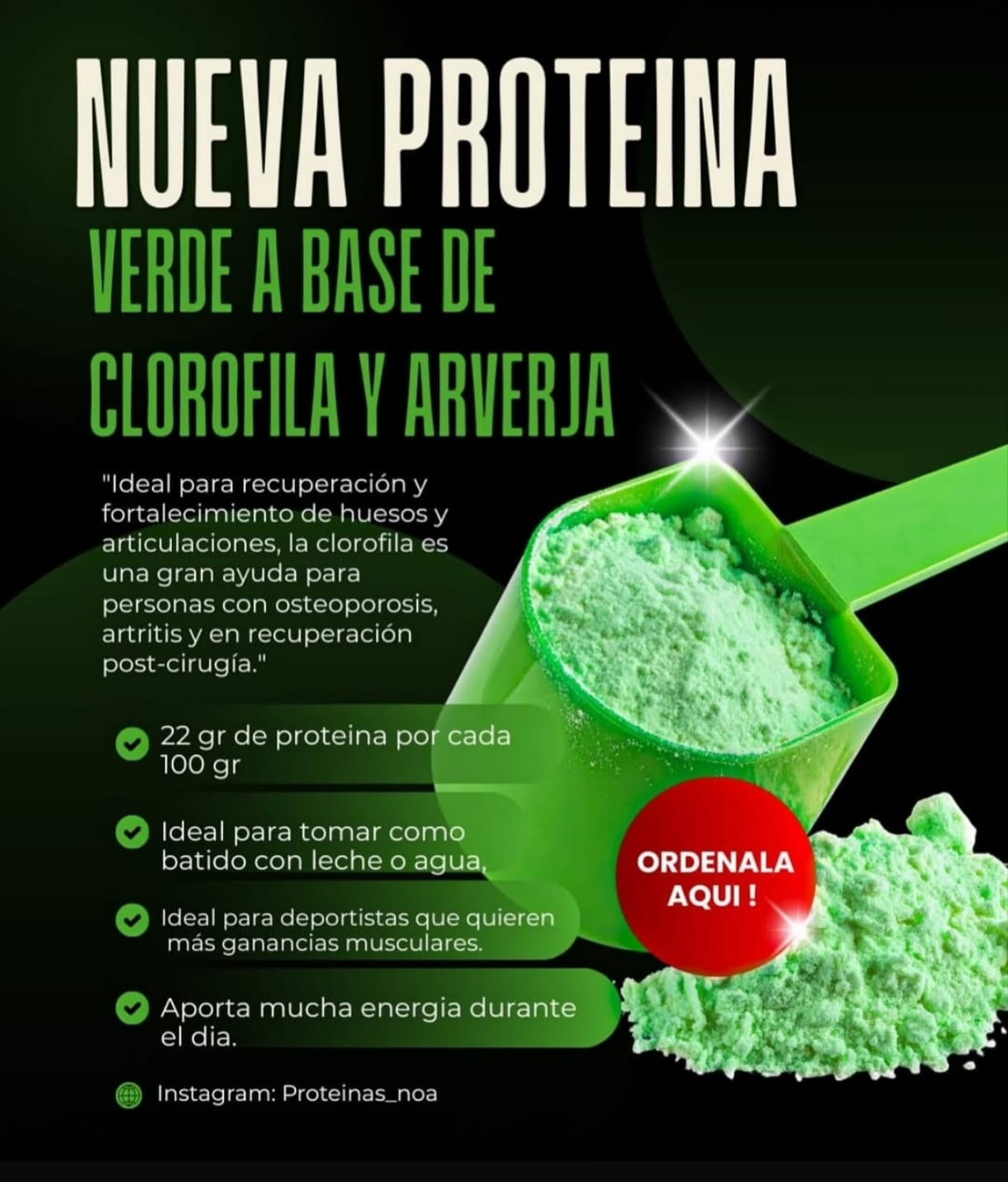 Nueva proteína verde a base de clorofila y arveja